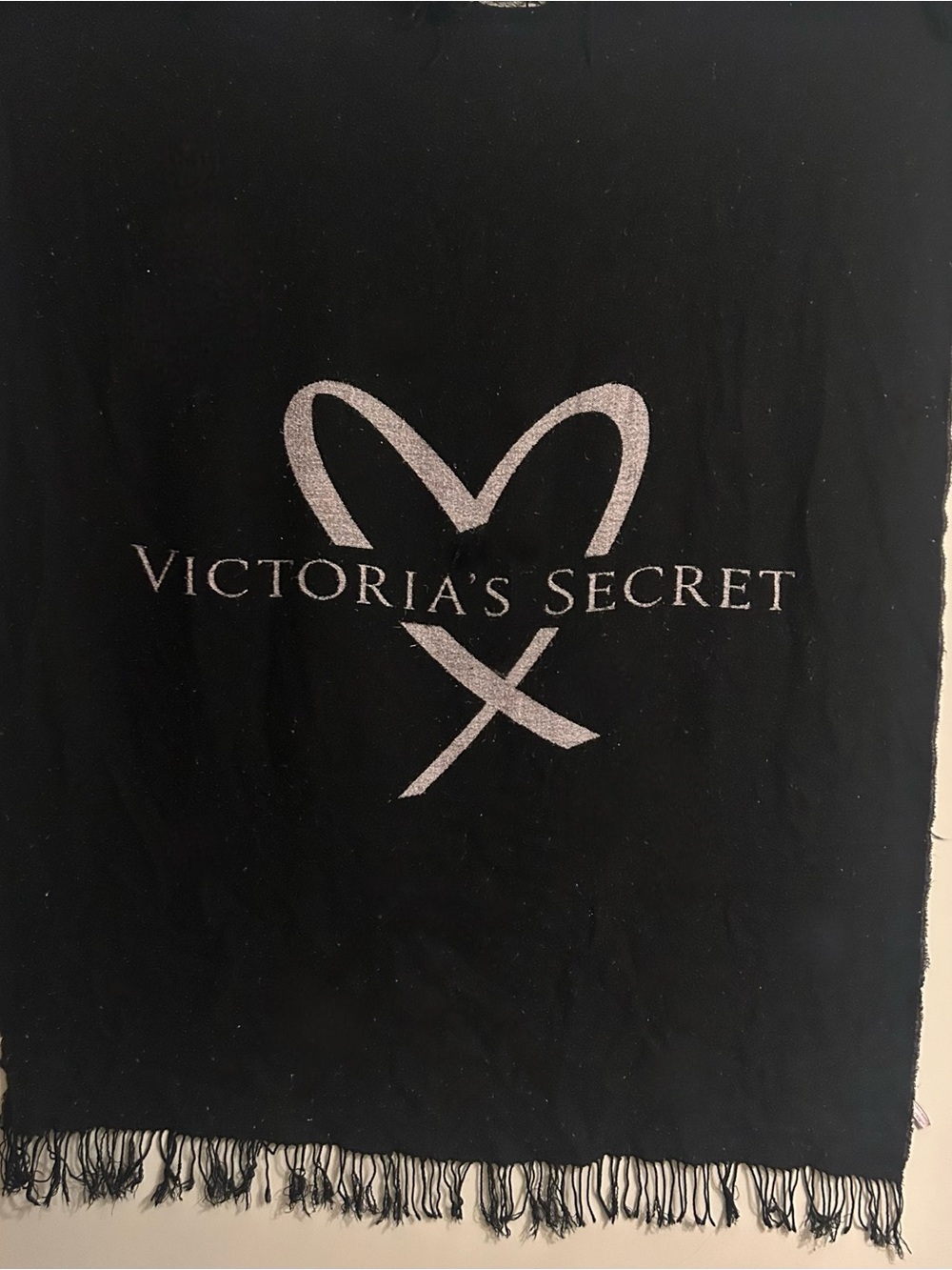 Victoria's Secret Blanket with Pink Writing